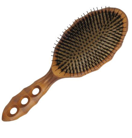 Tortoise Wood Air Vent Cushion Eco Styler Hair Brush- BR90CS2