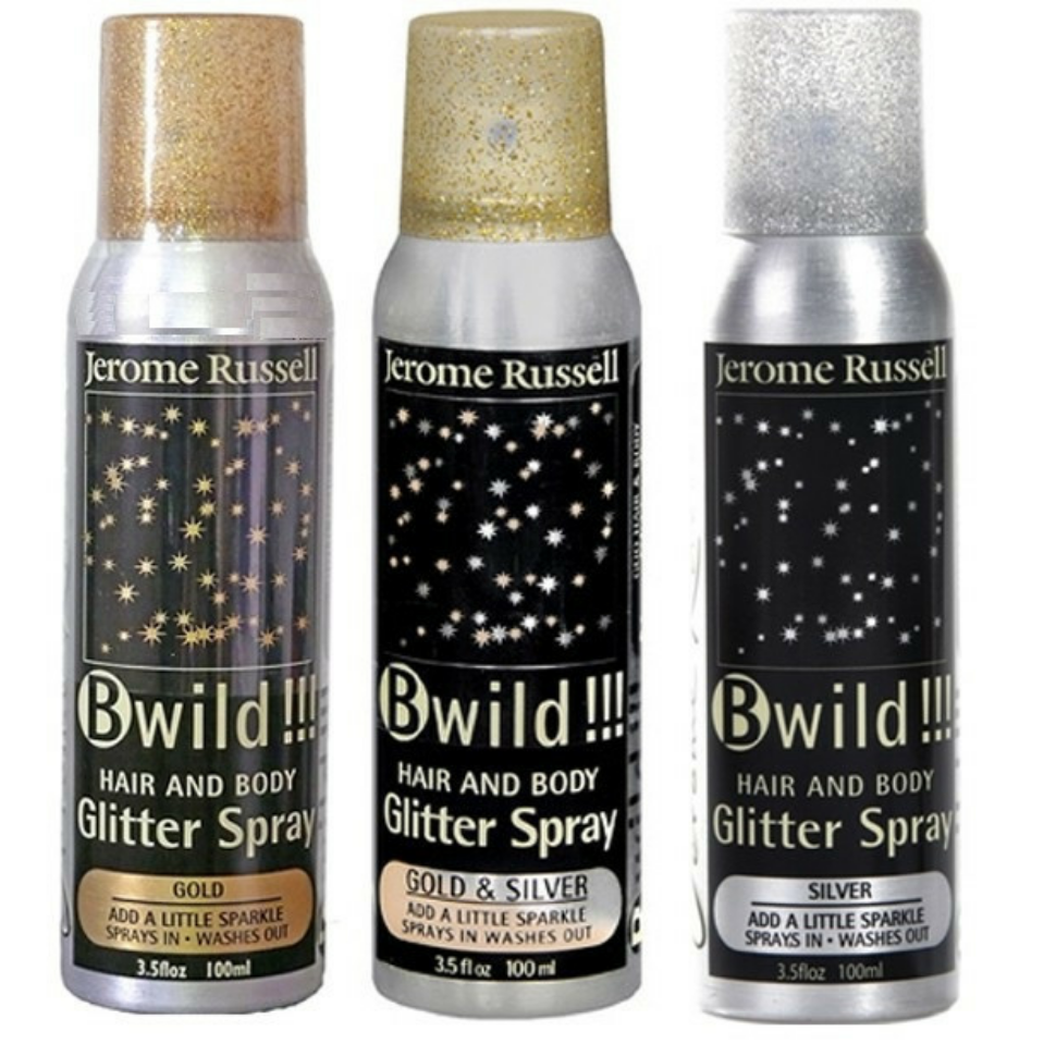 Hair & Body Glitter Spray Silver