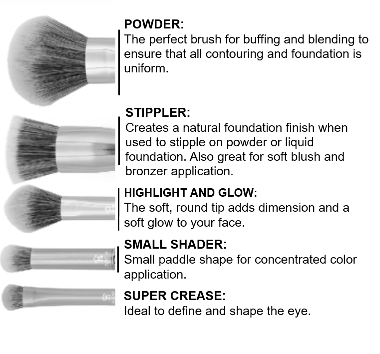 Glam Makeup Brush Set & Case