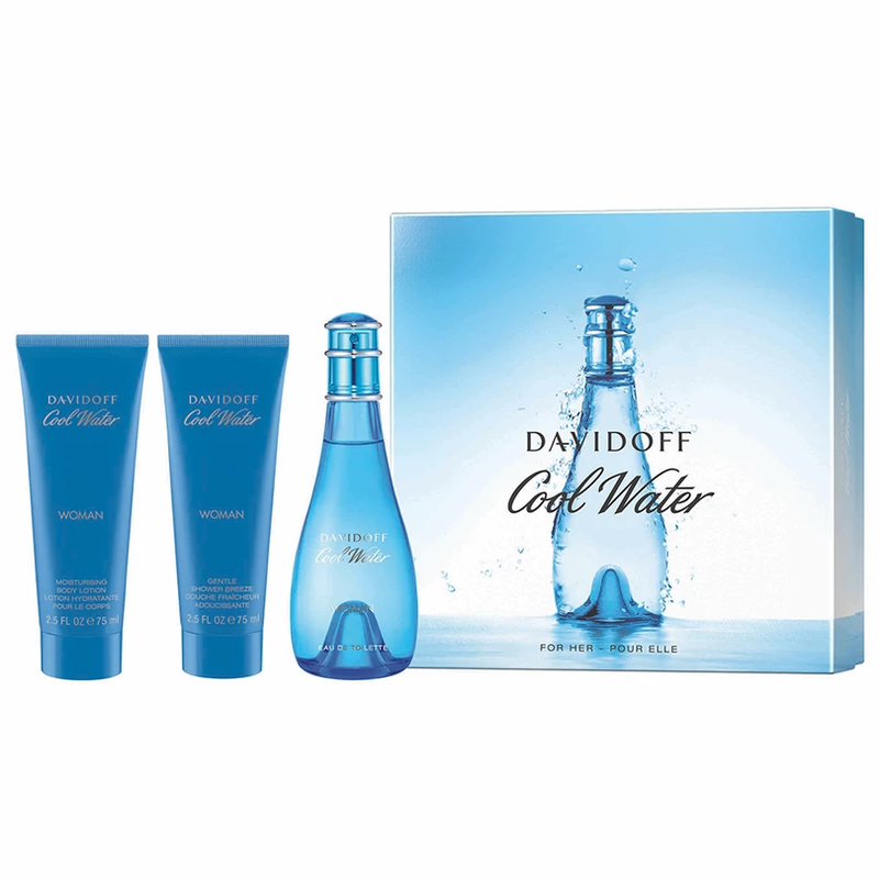Cool Water Woman 3-Piece Gift Set