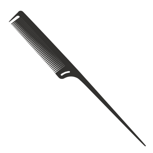 Professional Tail Comb With Carbon Fiber