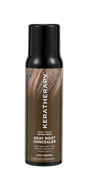 Keratin Infused Perfect Match Gray Root Concealer Light Brown