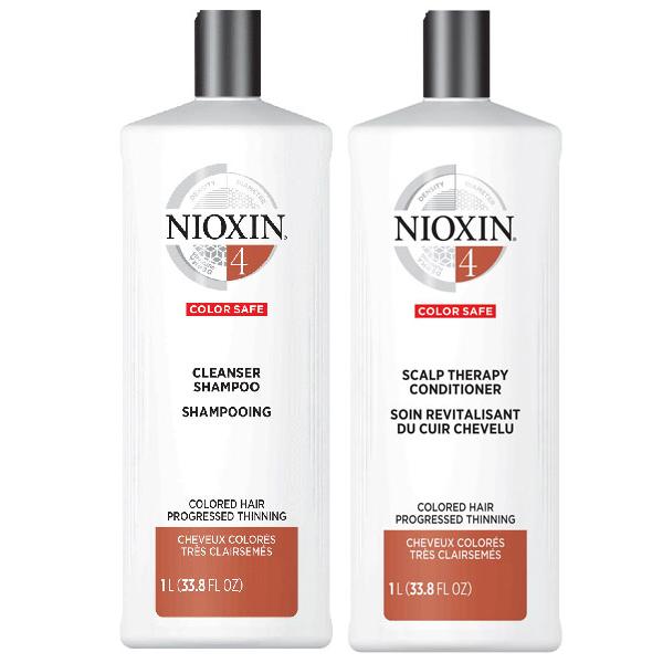 NIOXIN System 4 Cleanser & Scalp Therapy Duo Set shampoo & conditioner