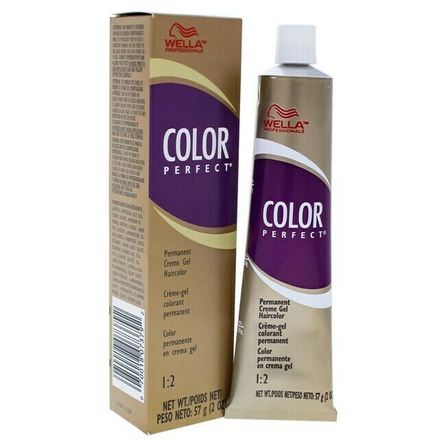 8A Wella Color Perfect Light Ash Blonde Permanent Cream Gel Hair Color