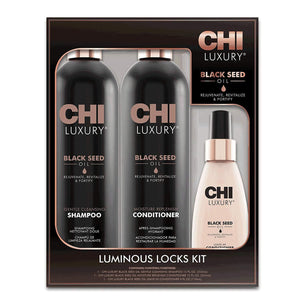 CHI Argan Oil Luxe Trio Shampoing-Après-shampooing-Huile